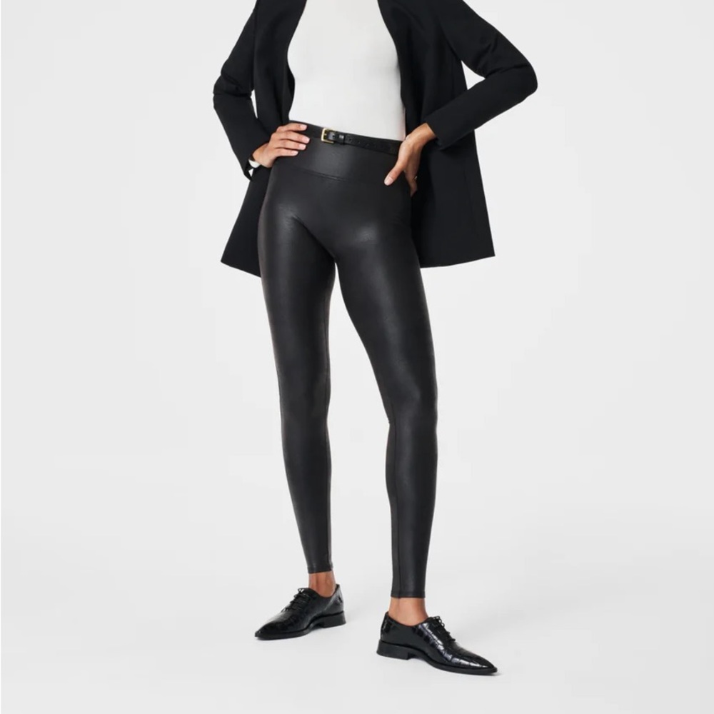 Spanx Faux Leather Black Legging